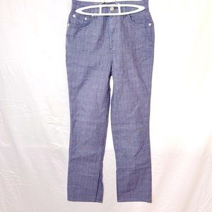 Asos mid rise hounds tooth jeans